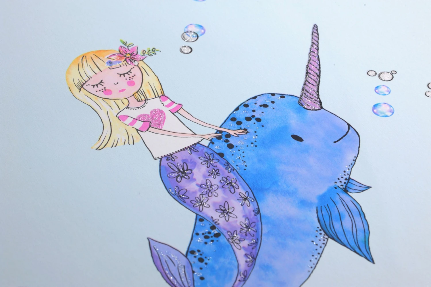 Tapete Pepita Zartblau 3 Tapete Pepita Zartblau – Bild 3