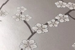 Tapete Kyoto Silbergrau Schimmer -Tapetengeschäft 311671 B Kyoto 2880x1440