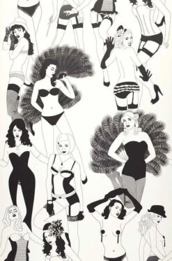 Tapete Burlesque Schwarz