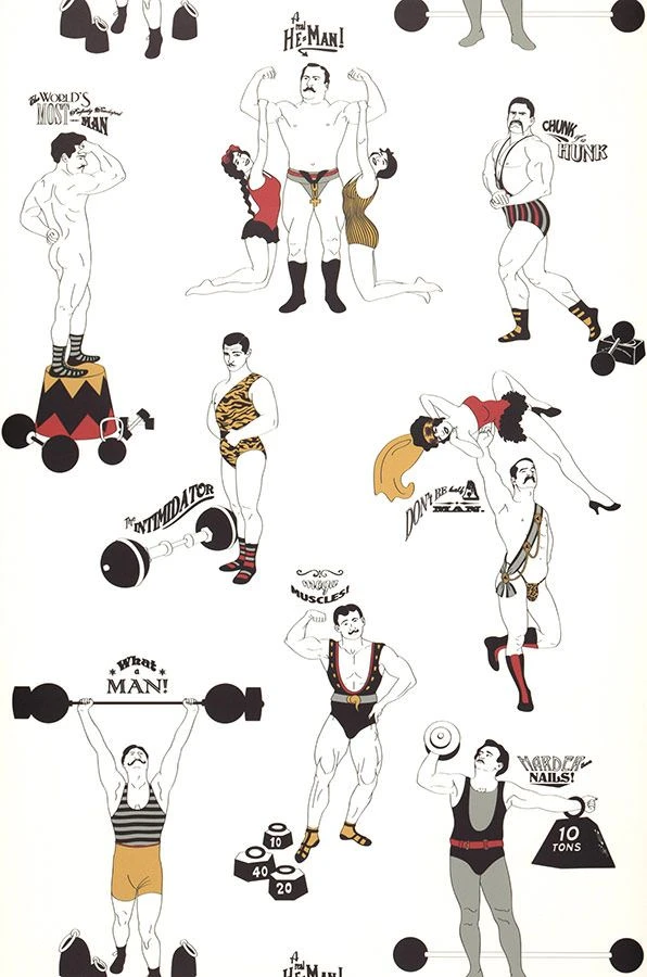 Tapete Strongman Ockergelb 2 Tapete Strongman Ockergelb – Bild 2