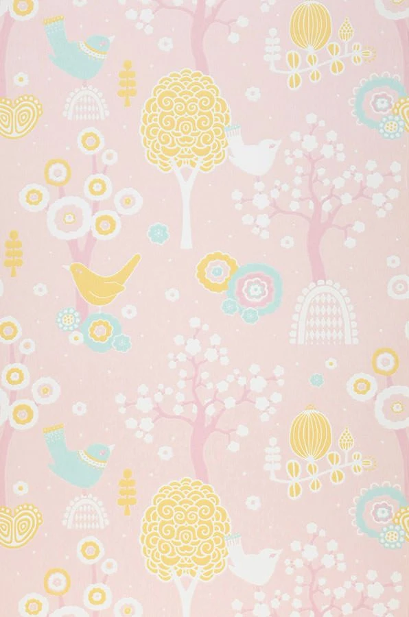 Tapete Körsbärsdalen Pastellrosa 2 Tapete Körsbärsdalen Pastellrosa – Bild 2