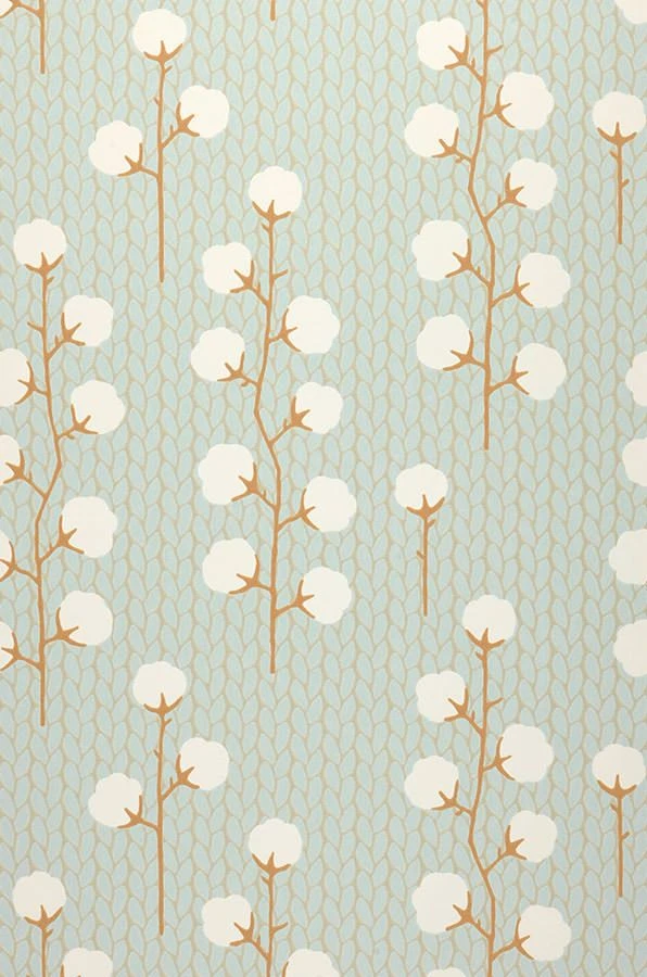 Tapete Sweet Cotton Hellpastelltürkis 2 Tapete Sweet Cotton Hellpastelltürkis – Bild 2