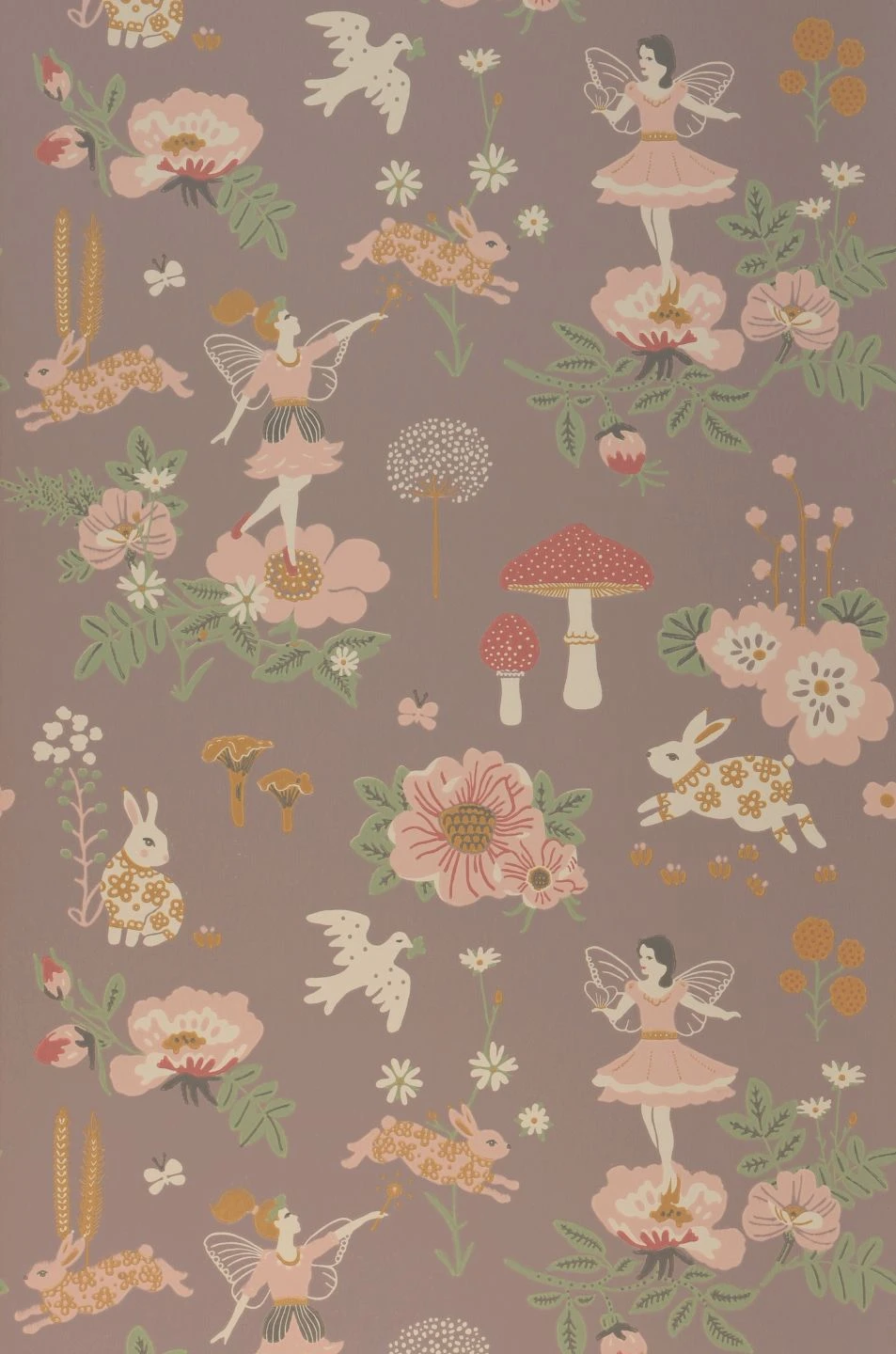 Tapete Old Garden Grauviolett 2 Tapete Old Garden Grauviolett – Bild 2