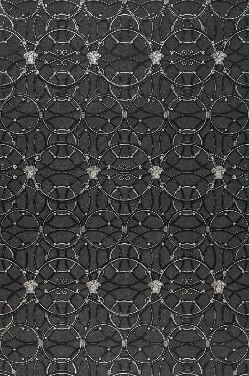 Versace Tapete Nara Dunkelgrau 1 Versace Tapete Nara Dunkelgrau