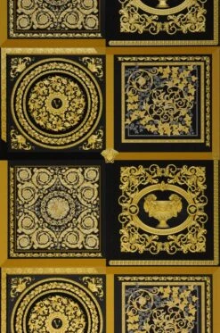 Versace Tapete Minerva Schwarz