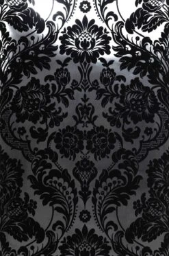 Tapete Okina Silber Glanz