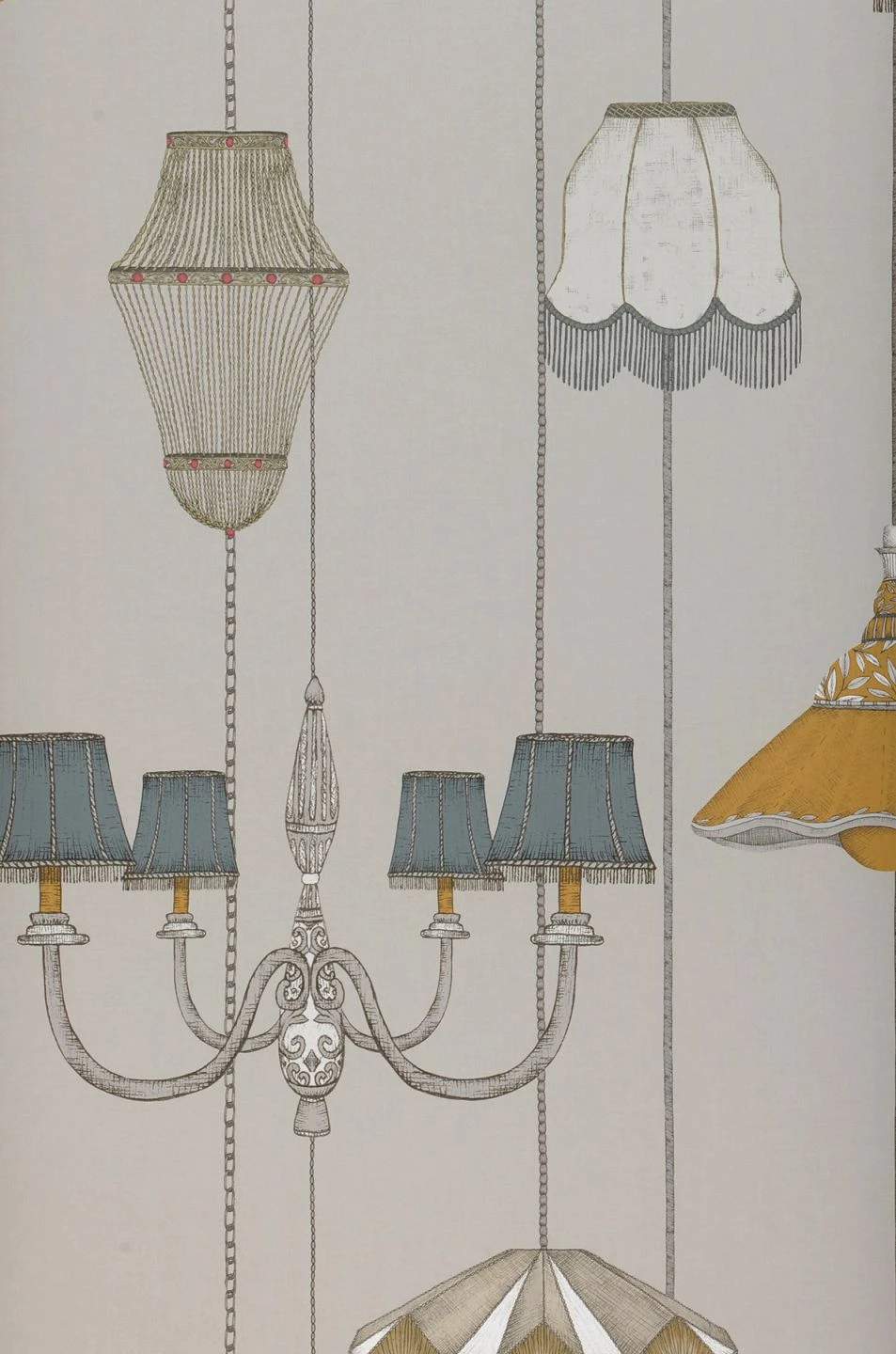 Tapete Lampshade Heaven Kieselgrau 2 Tapete Lampshade Heaven Kieselgrau – Bild 2