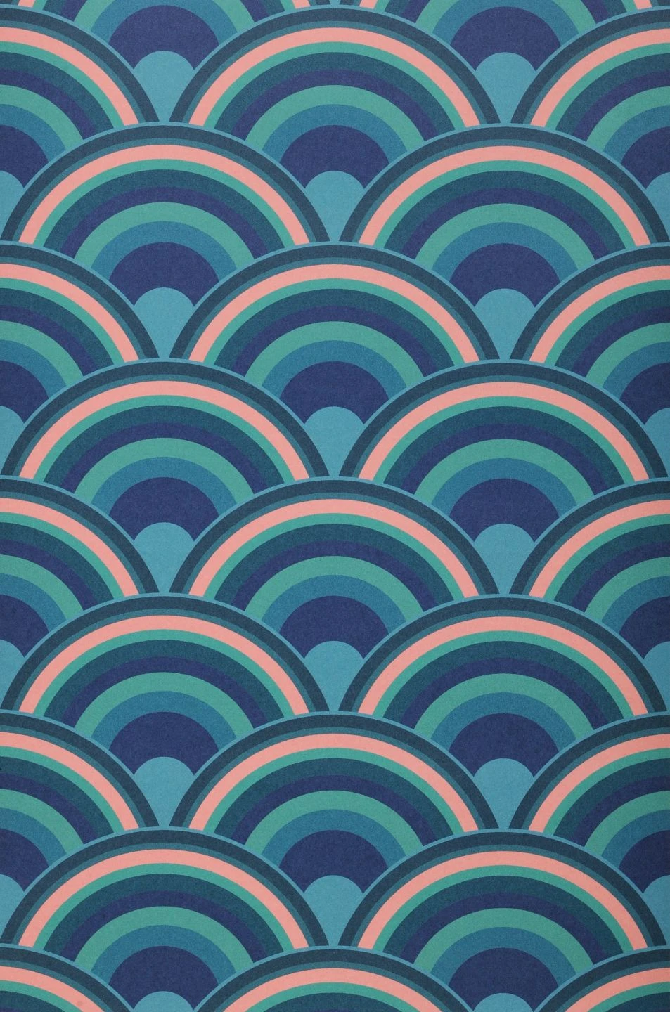 Tapete Retro Rainbow Blautöne 2 Tapete Retro Rainbow Blautöne – Bild 2
