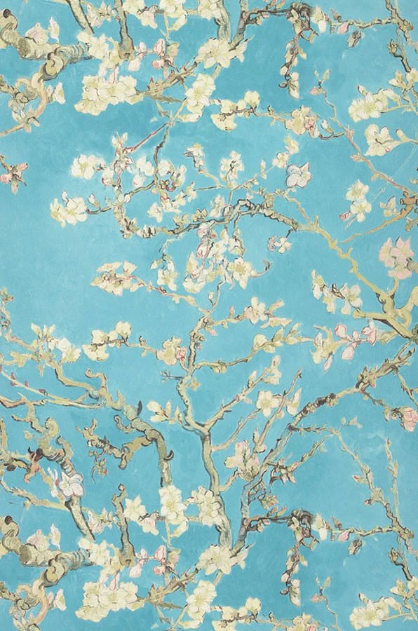 Tapete VanGogh Blossom Türkis 2 Tapete VanGogh Blossom Türkis – Bild 2