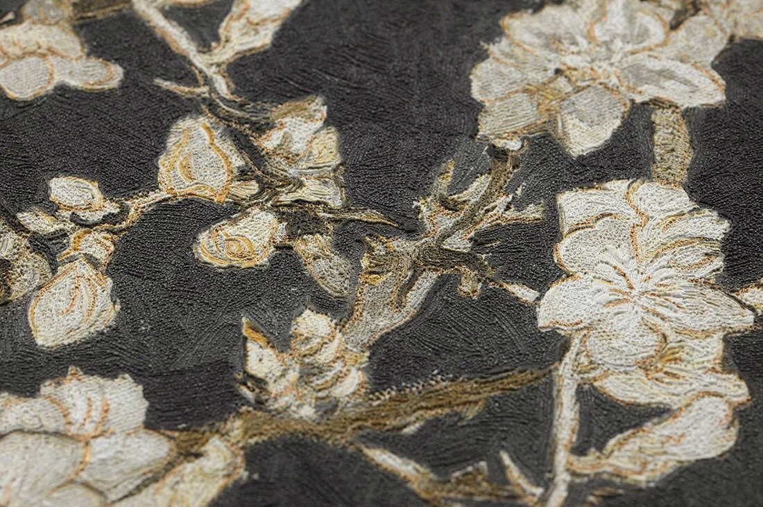 Tapete VanGogh Blossom Umbragrau 2 Tapete VanGogh Blossom Umbragrau – Bild 2