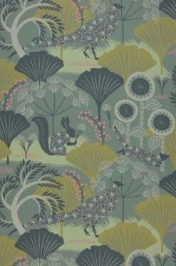 Tapete Zaida Olivgelb