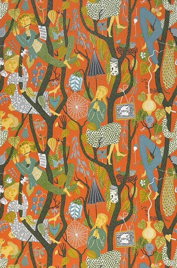 Tapete Amadeus Orangebraun 2 Tapete Amadeus Orangebraun – Bild 2