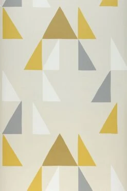 Tapete Deneris Zitronengelb