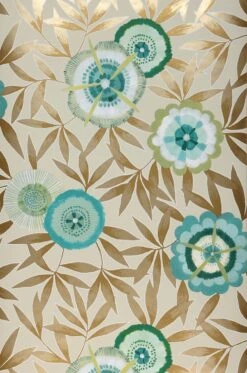 Tapete Sefina Türkisblau