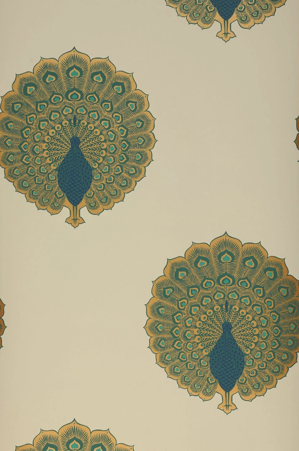 Tapete Peacock Style Perlgold 2 Tapete Peacock Style Perlgold – Bild 2