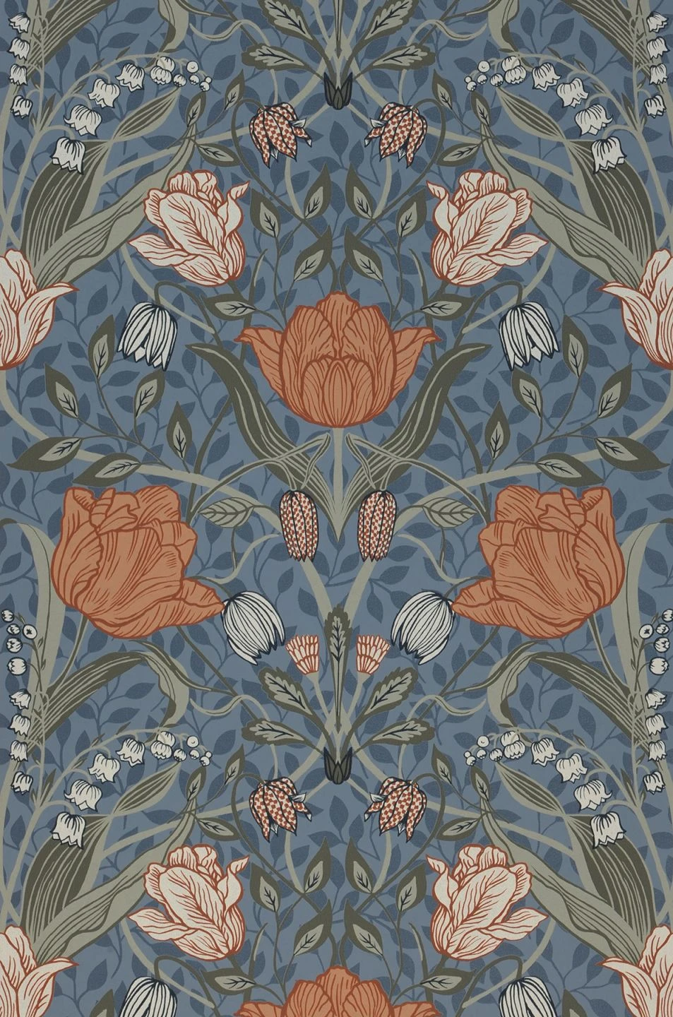 Tapete Anita Taubenblau 2 Tapete Anita Taubenblau – Bild 2