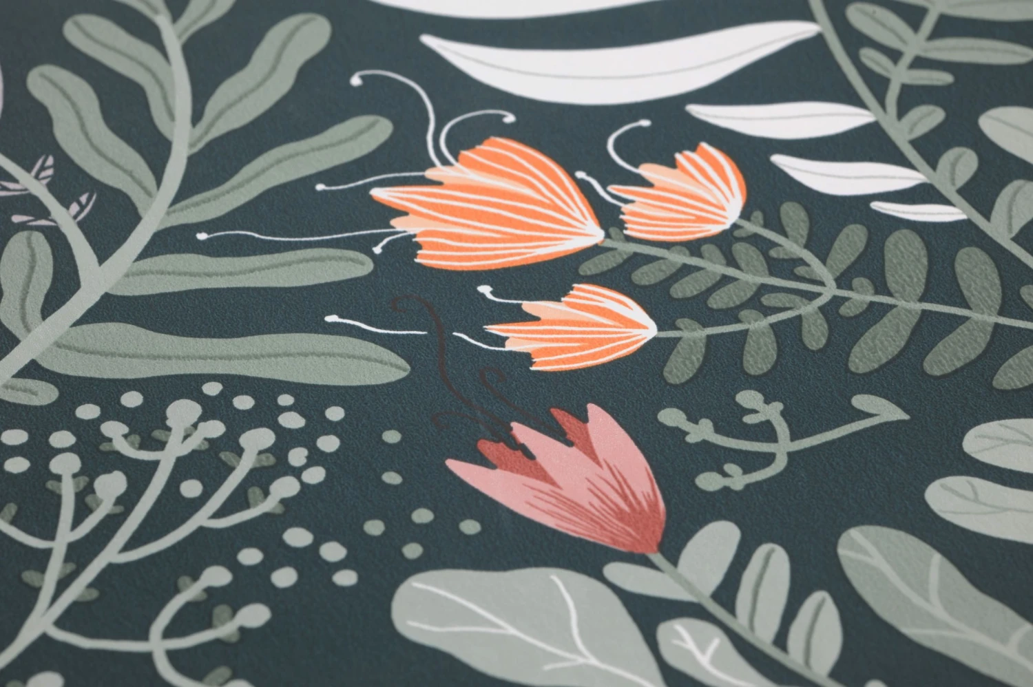 Tapete Pavonia Blaugrün 3 Tapete Pavonia Blaugrün – Bild 3