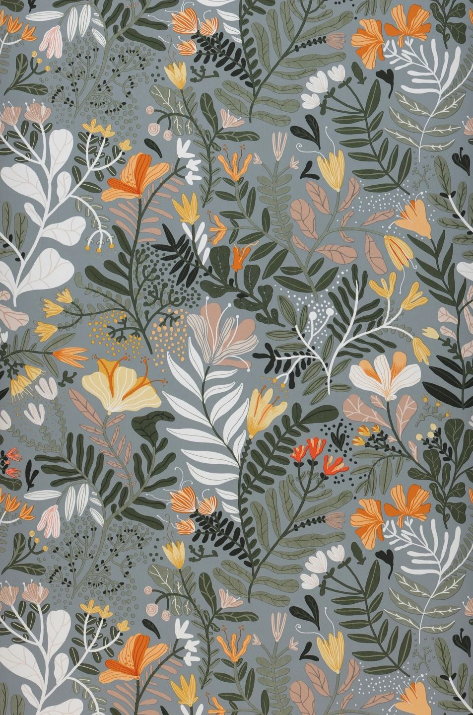 Tapete Pavonia Hellblaugrau 2 Tapete Pavonia Hellblaugrau – Bild 2