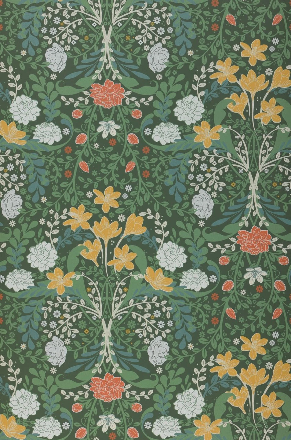 Tapete Kristina Dunkelgrün 1 Tapete Kristina Dunkelgrün