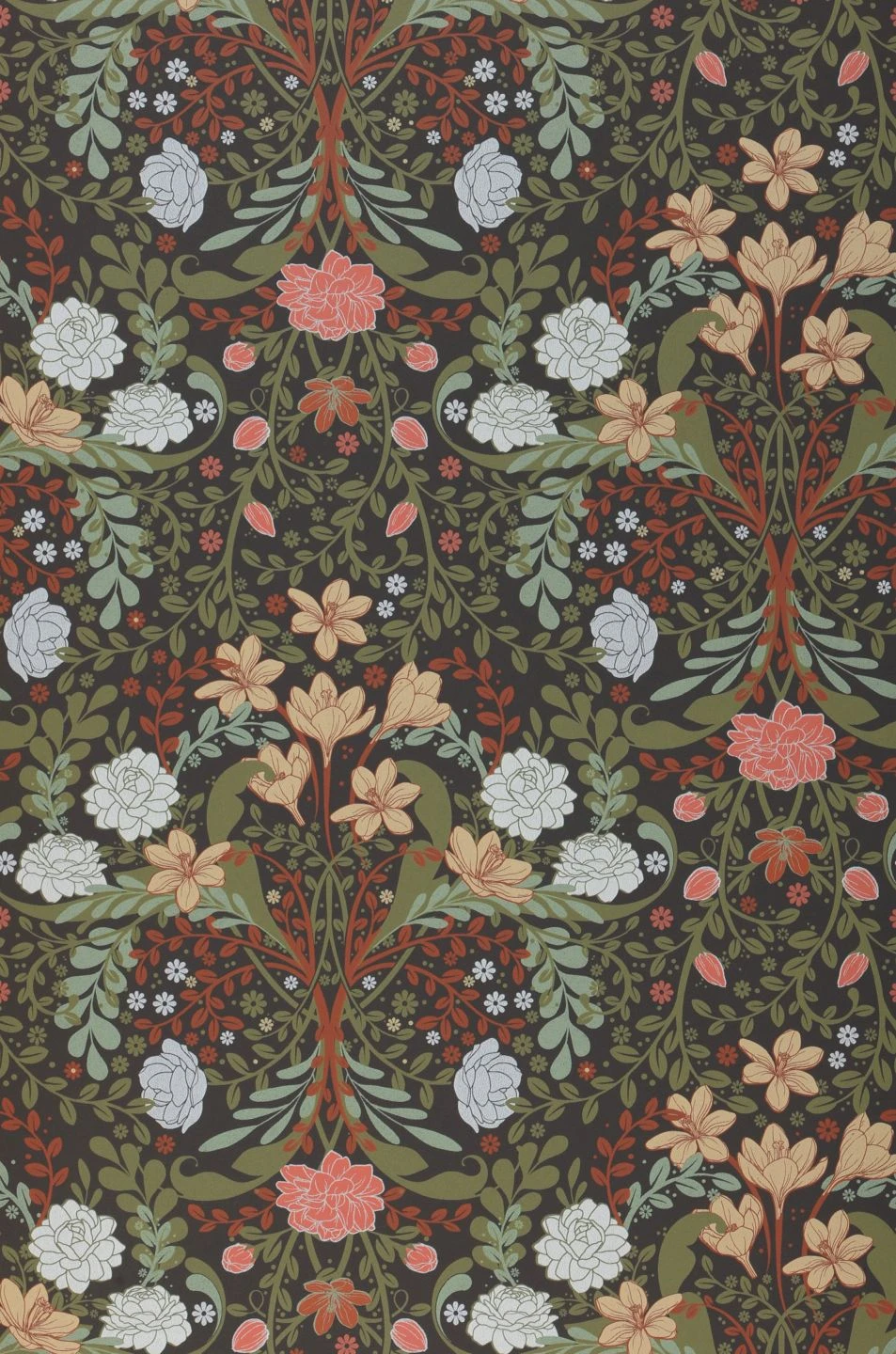 Tapete Kristina Olivgrün 2 Tapete Kristina Olivgrün – Bild 2