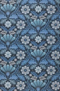 Tapete Johanna Blautöne