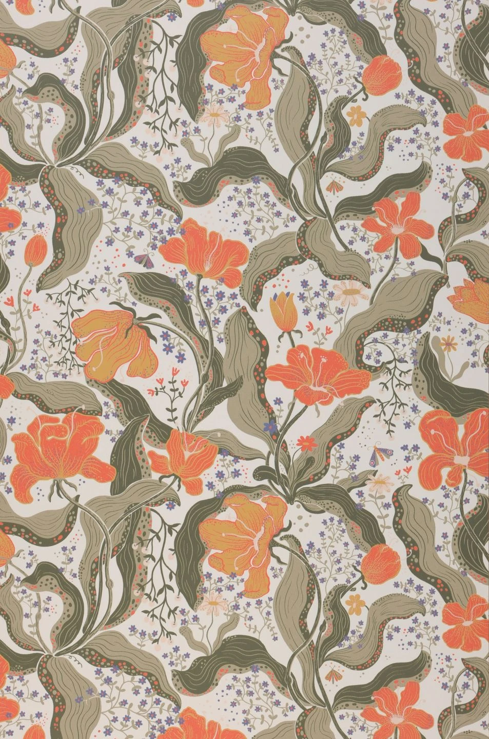 Tapete Edvin Korallenrot 2 Tapete Edvin Korallenrot – Bild 2