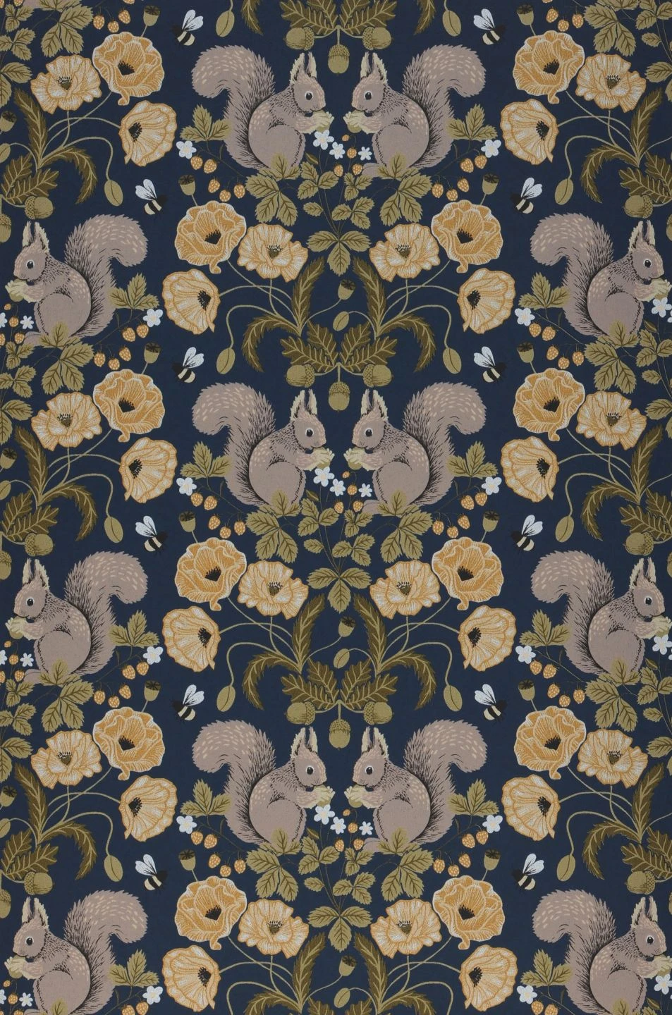 Tapete Pihla Dunkelblau 1 Tapete Pihla Dunkelblau