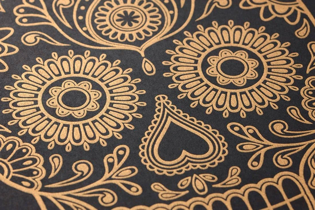 Tapete Dia De Los Muertos Schwarz 3 Tapete Dia De Los Muertos Schwarz – Bild 3