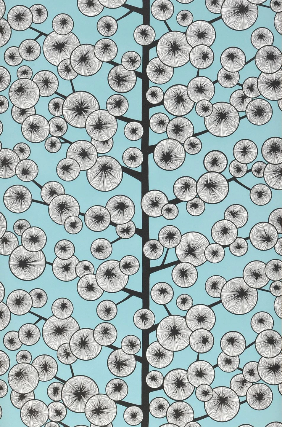 Tapete Cotton Tree Pastelltürkis 2 Tapete Cotton Tree Pastelltürkis – Bild 2