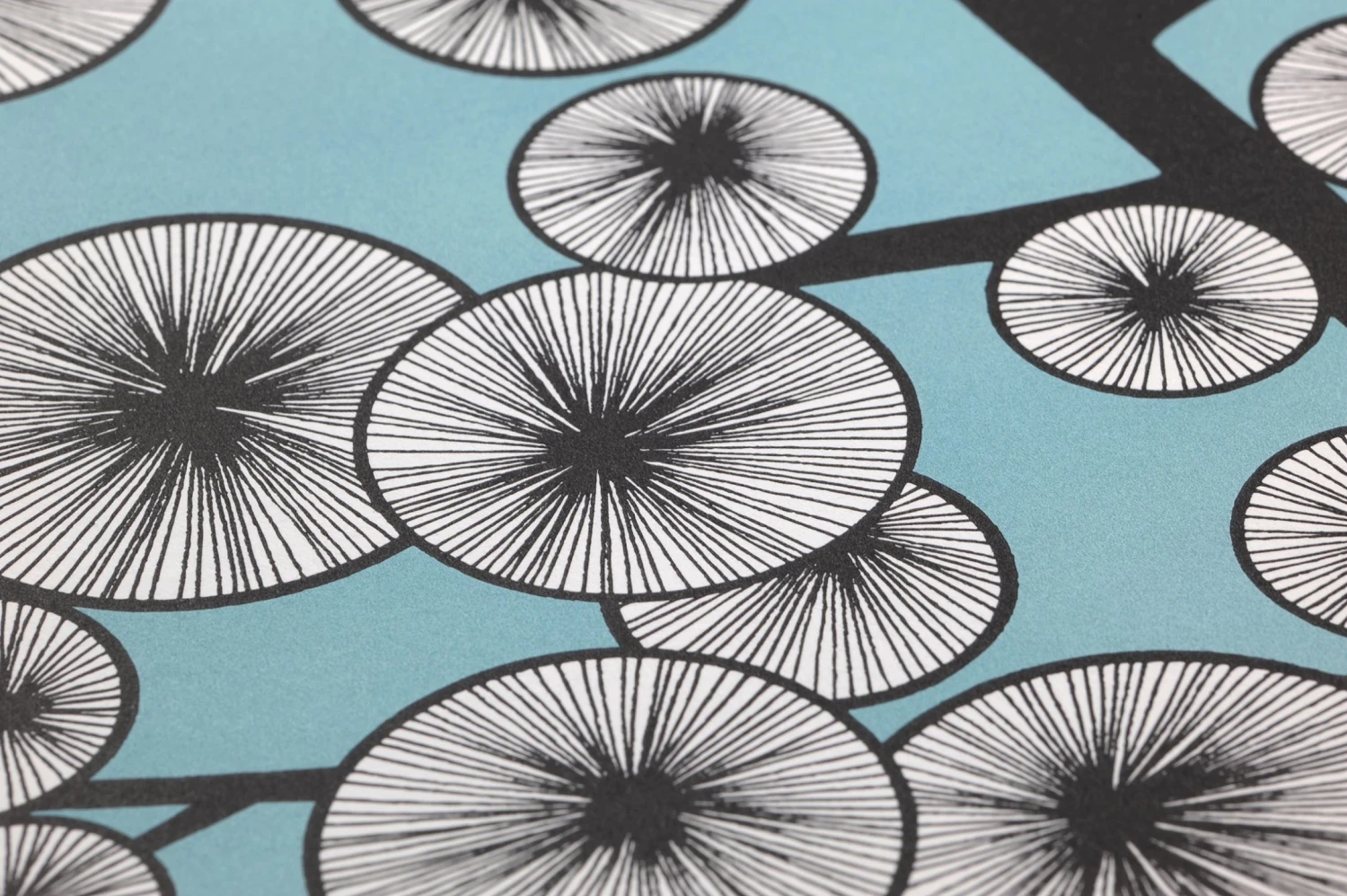 Tapete Cotton Tree Pastelltürkis 3 Tapete Cotton Tree Pastelltürkis – Bild 3