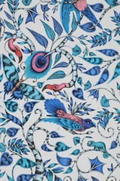 Tapete Rousseau Blautöne