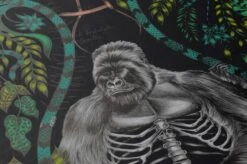 Tapete Silverback Türkisgrün -Tapetengeschäft 745091 B Menagerie 2880x1440