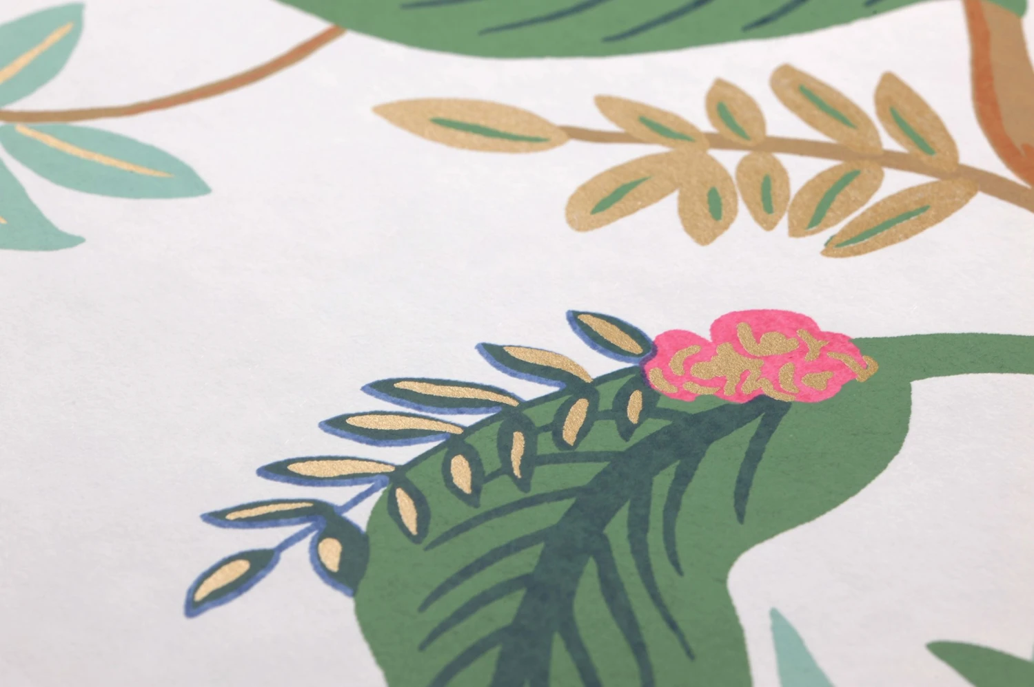 Tapete Peacock Tree Pastelltürkis 3 Tapete Peacock Tree Pastelltürkis – Bild 3