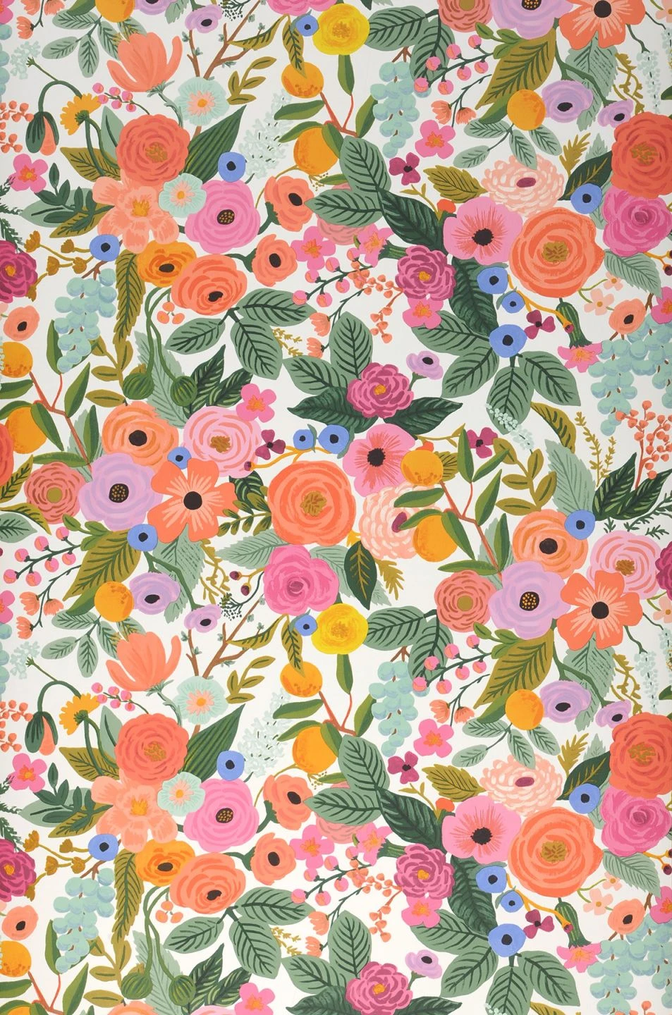 Tapete Garden Party Rotorange 2 Tapete Garden Party Rotorange – Bild 2