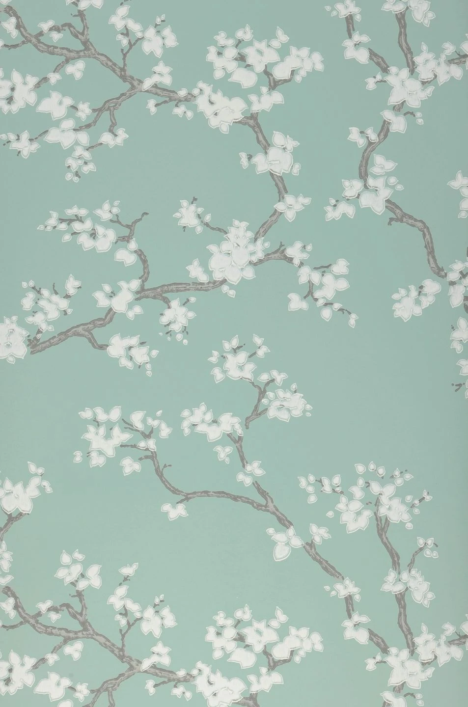 Tapete Sakura Pastelltürkis 2 Tapete Sakura Pastelltürkis – Bild 2