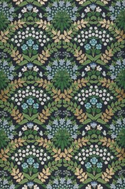 Tapete Bramble Stahlblau