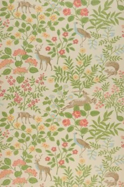 Selbstklebende Tapete Deer Love Hellbeige