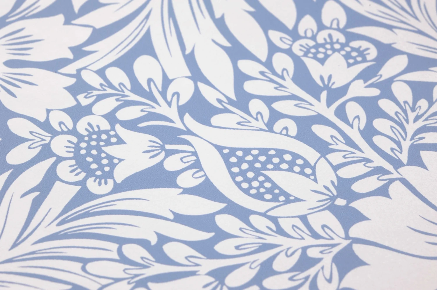 Selbstklebende Tapete Modern Acanthus Hellblaugrau 3 Selbstklebende Tapete Modern Acanthus Hellblaugrau – Bild 3