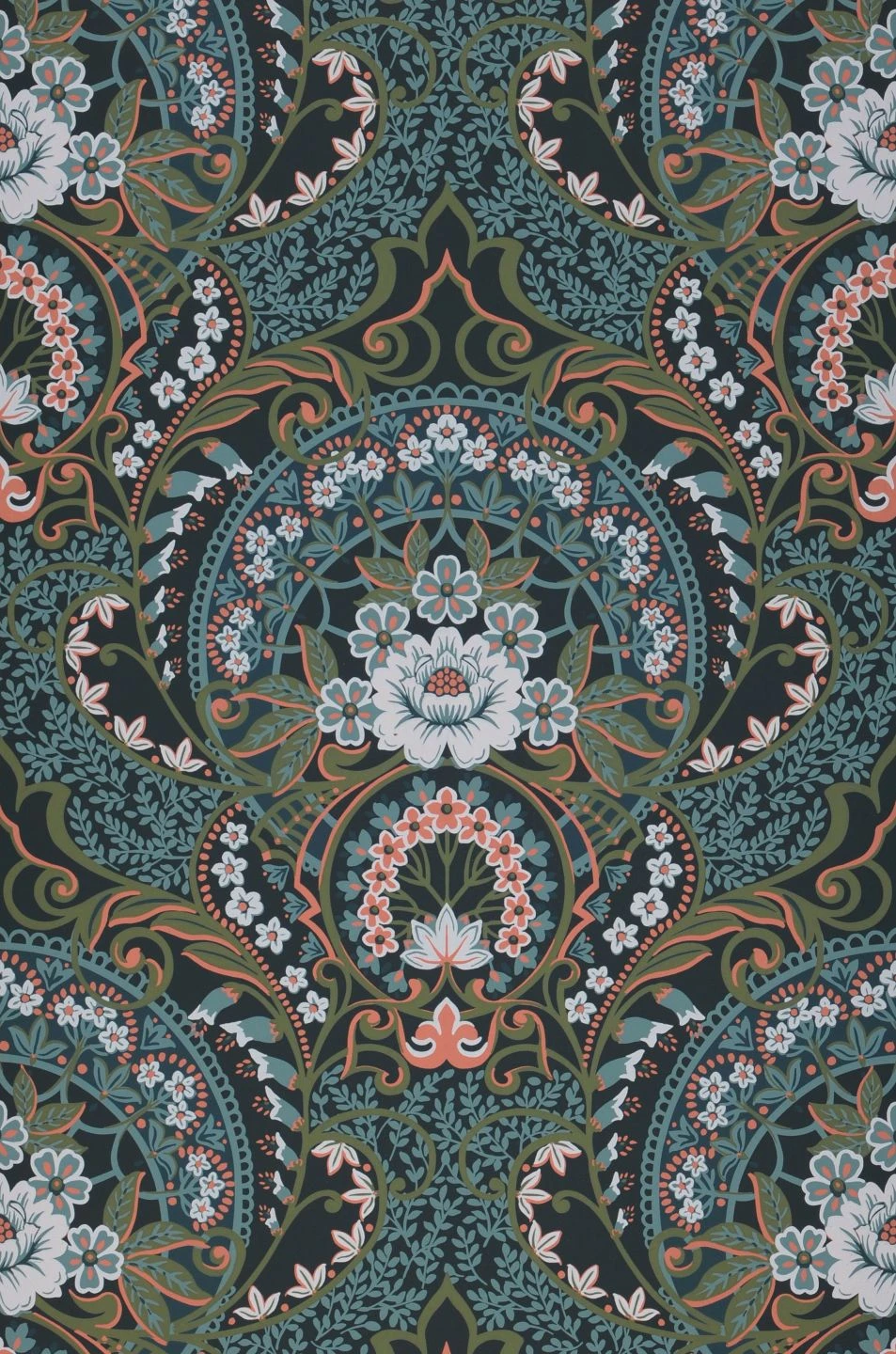 Tapete Sofia Ozeanblau 2 Tapete Sofia Ozeanblau – Bild 2