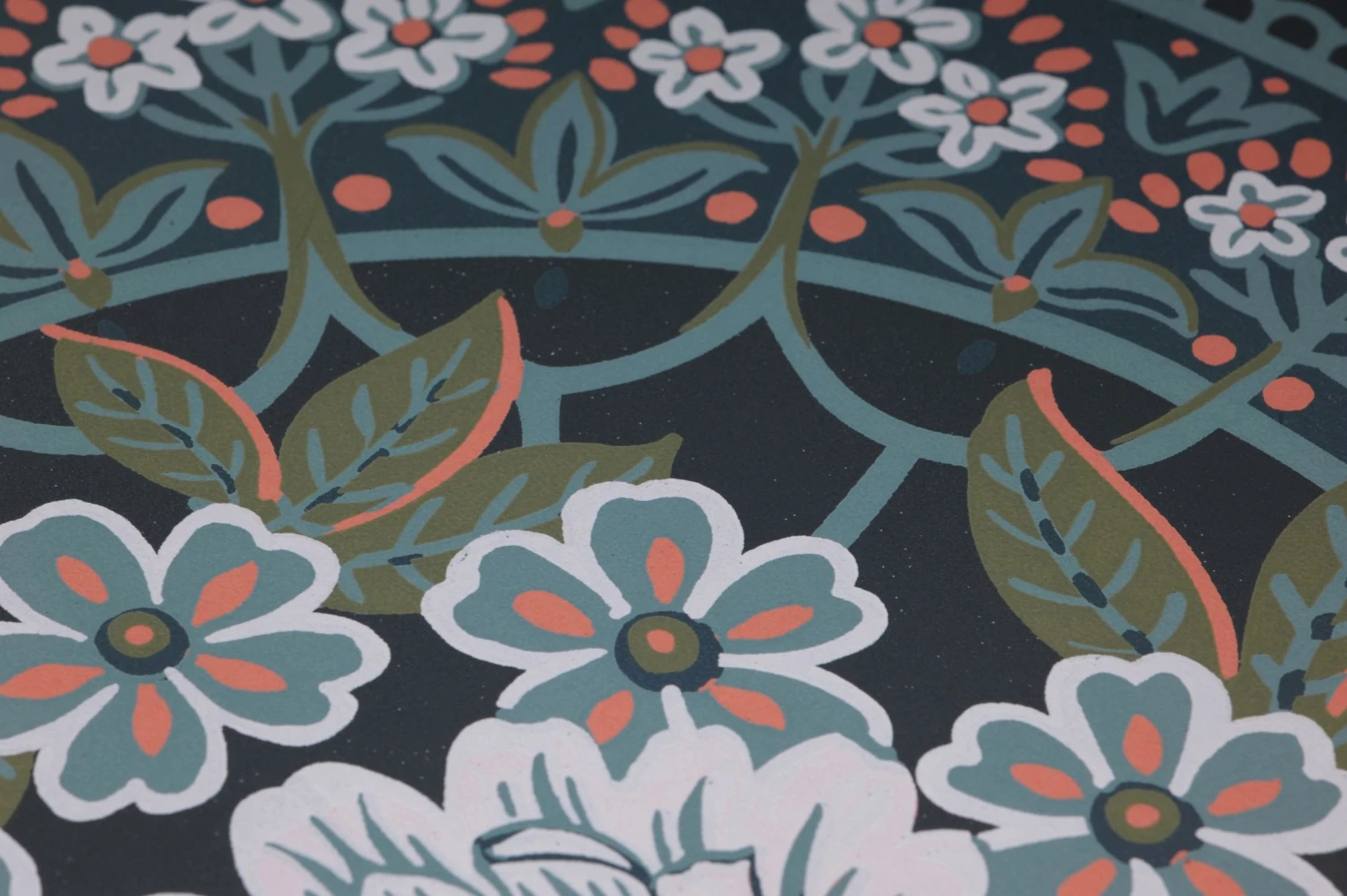 Tapete Sofia Ozeanblau 3 Tapete Sofia Ozeanblau – Bild 3