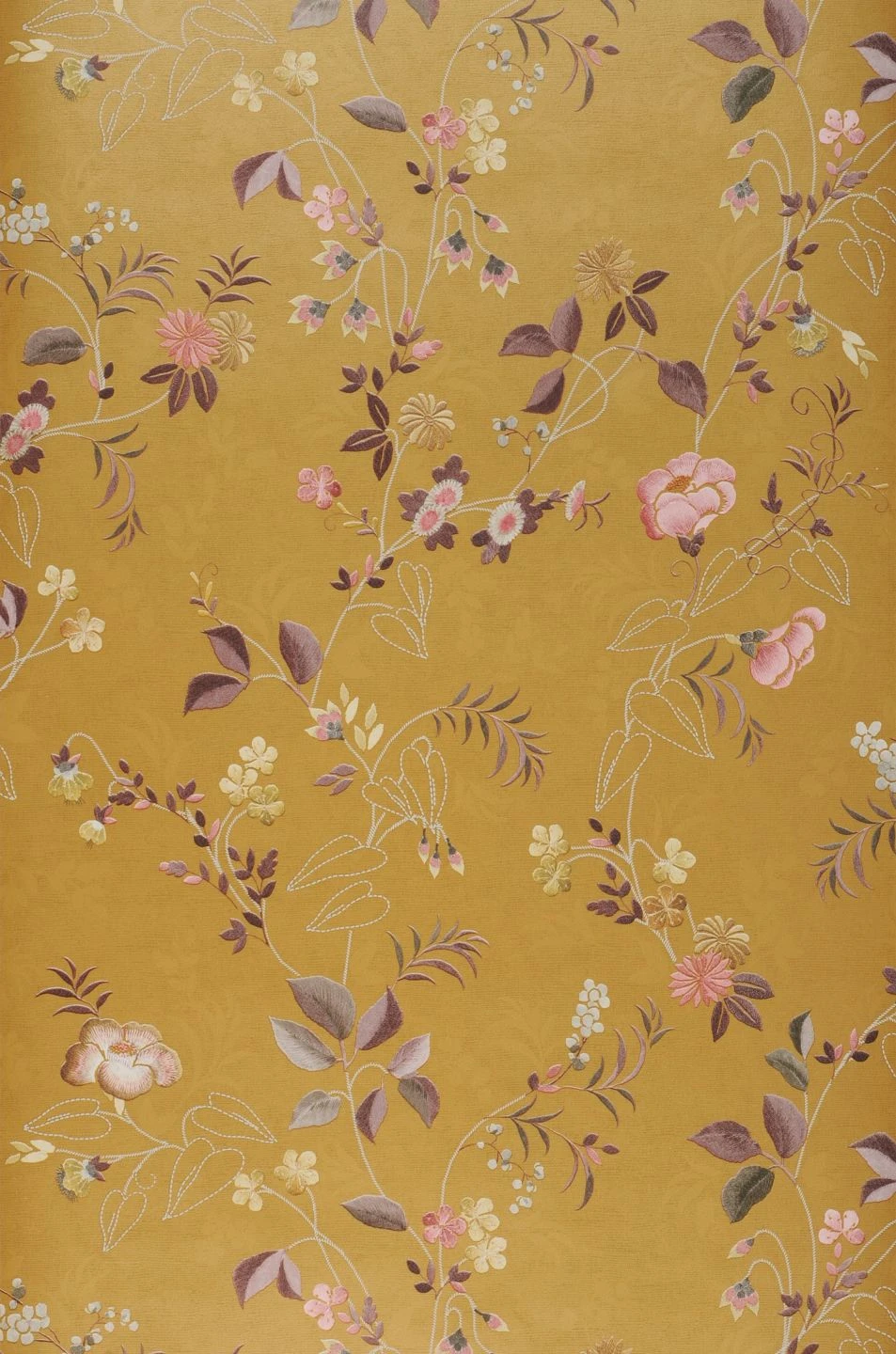 Tapete Marley Ockergelb 2 Tapete Marley Ockergelb – Bild 2