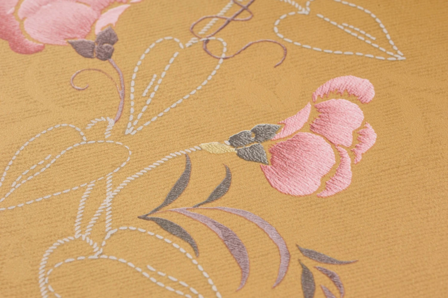 Tapete Marley Ockergelb 3 Tapete Marley Ockergelb – Bild 3