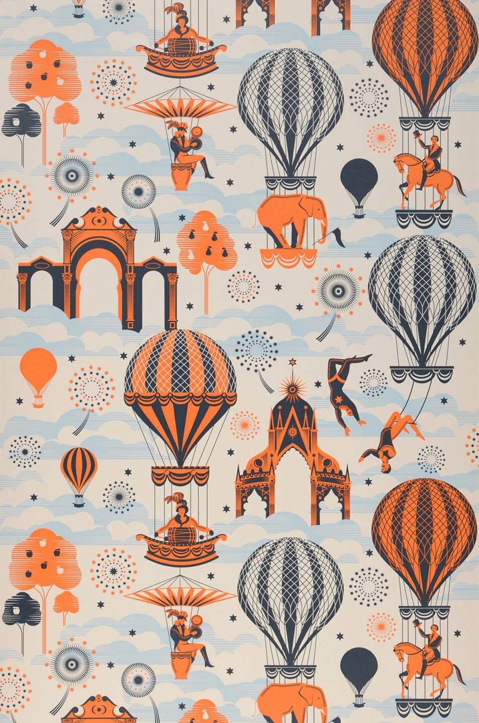 Tapete Rosi Orange 2 Tapete Rosi Orange – Bild 2