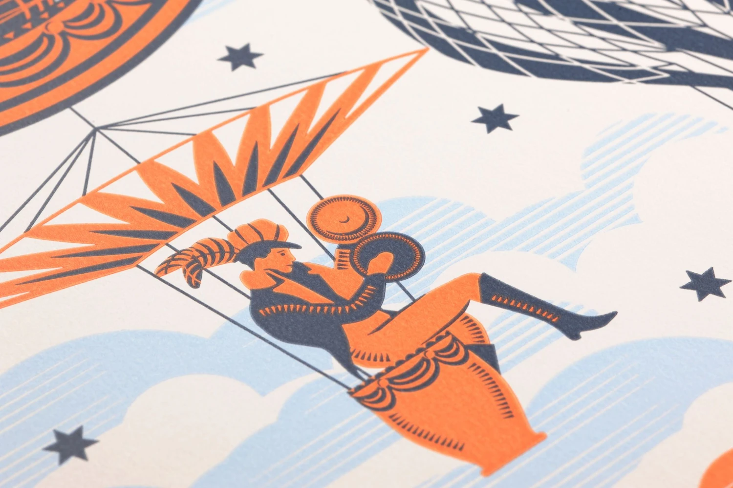 Tapete Rosi Orange 3 Tapete Rosi Orange – Bild 3