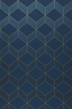 Tapete Barite Dunkelblau Schimmer