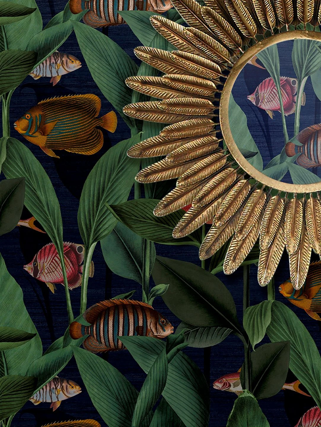 Tapete Acuario Dunkelblau 1 Tapete Acuario Dunkelblau