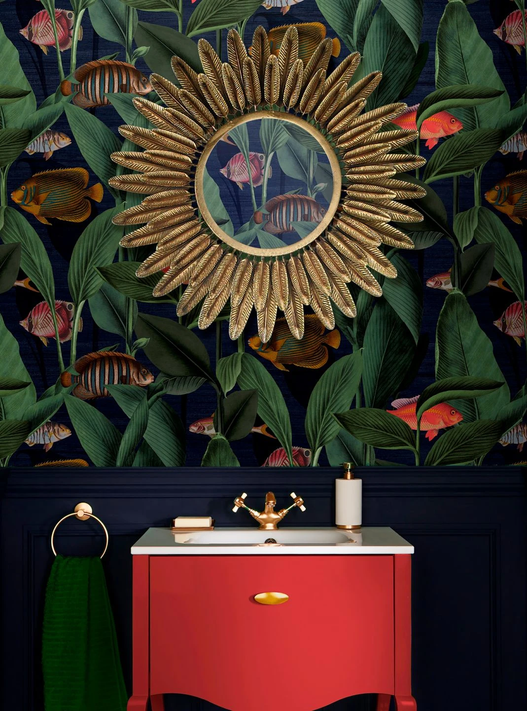 Tapete Acuario Dunkelblau 3 Tapete Acuario Dunkelblau – Bild 3