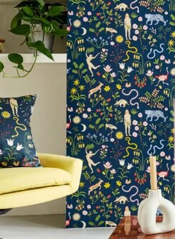 Tapete Adam And Eve Stahlblau -Tapetengeschäft Adam and Eve B 463002 2880x1440