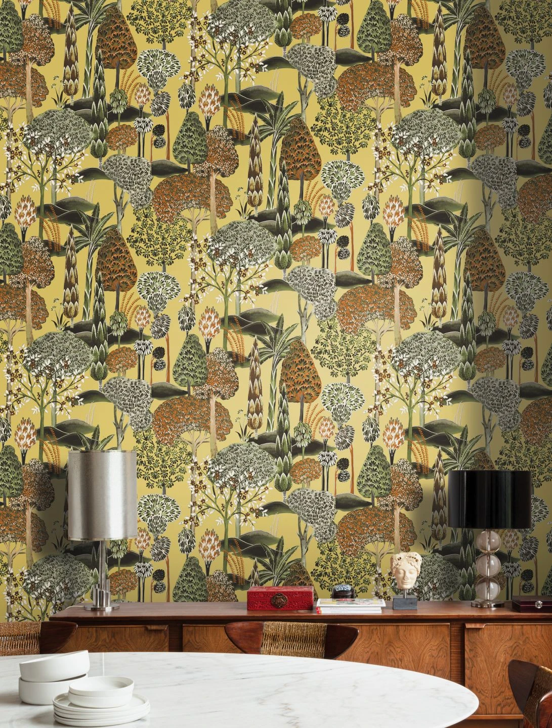 Tapete Akari Blassgelb 4 Tapete Akari Blassgelb – Bild 4