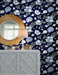 Tapete Alba Dunkelblau -Tapetengeschäft Alba C 790352 2880x1440